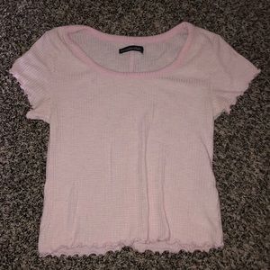 Pastel Pink cropped tee